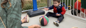 Child Playing with Ball